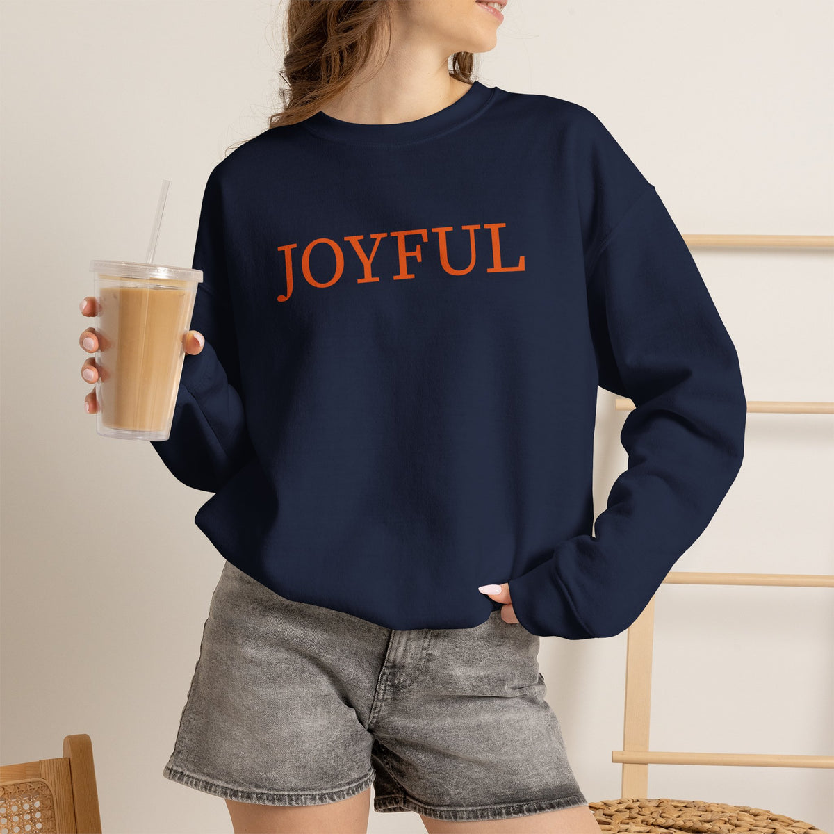 Collegiate Joyful Crewneck Sweatshirt