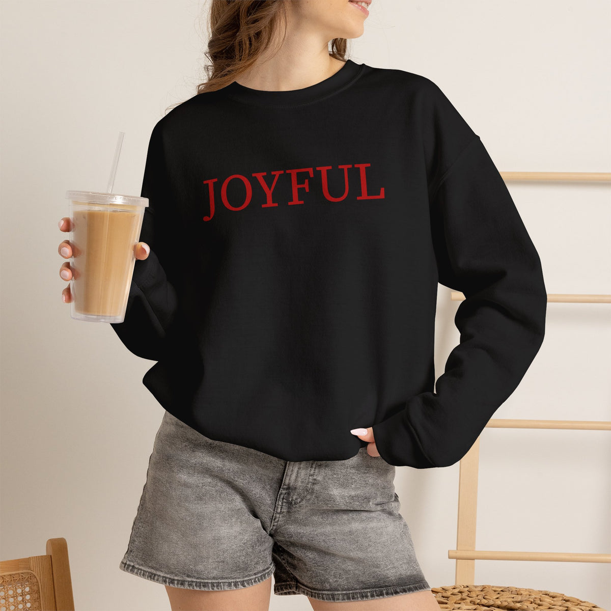 Collegiate Joyful Crewneck Sweatshirt
