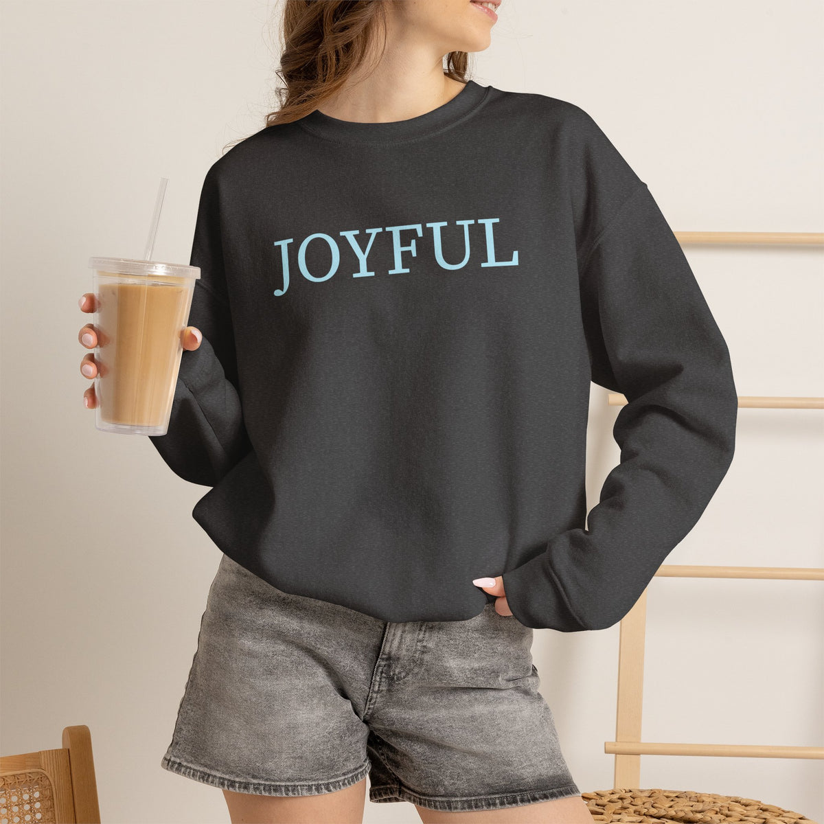 Collegiate Joyful Crewneck Sweatshirt
