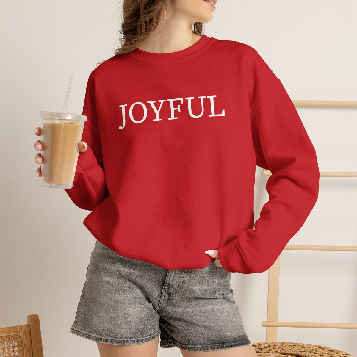 Collegiate Joyful Crewneck Sweatshirt