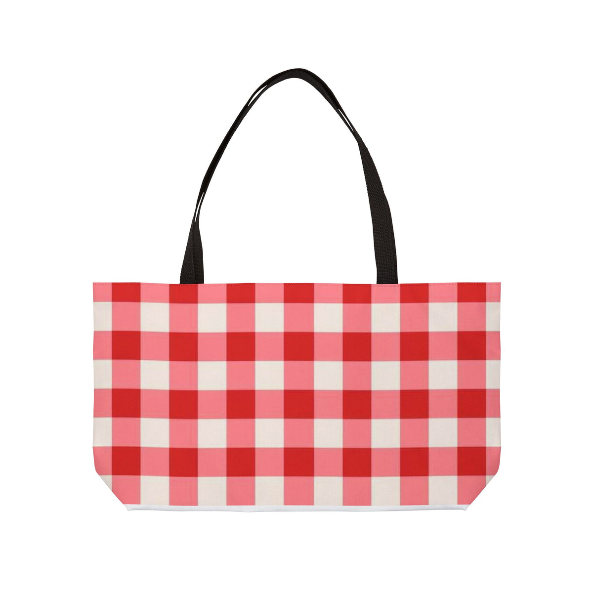Red Gingham Journey Tote Bag