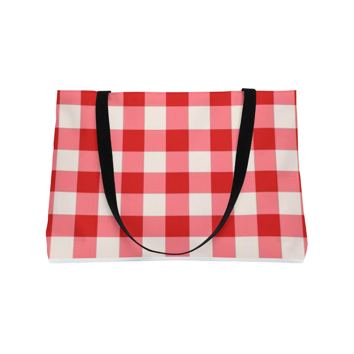 Red Gingham Journey Tote Bag